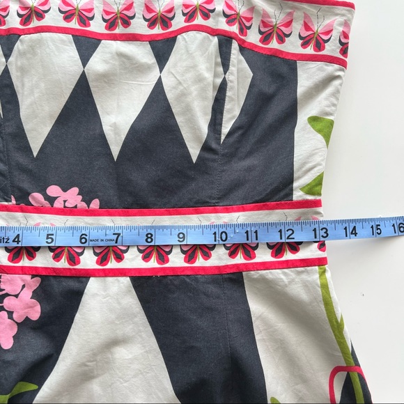 TIBI Strapless Butterfly Print Dress - Picture 12 of 13